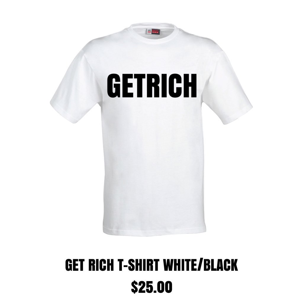 OfficialGetRich's tweet photo. Shop with us ! 🏁 #GetRich https://t.co/8TFhlZvEj6
