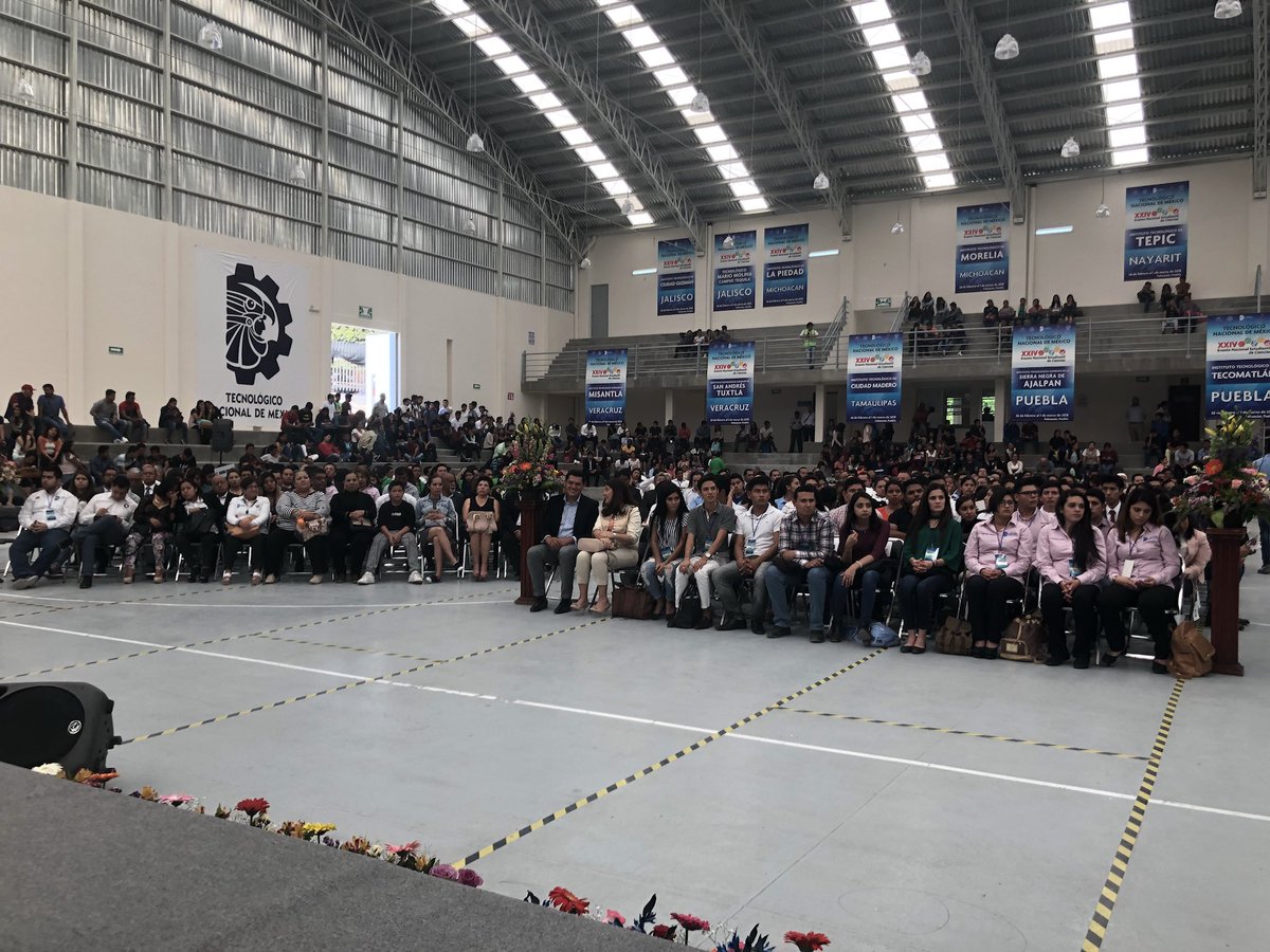 OfeliaAngulo_'s tweet photo. Muy concurrida la inauguración del XXIV Evento Nacional Estudiantil de Ciencias del @TecNMOficial @TecNMmx. Que ganen los que mejor apliquen sus conocimientos científicos. Enhorabuena https://t.co/F1prQGp4bH