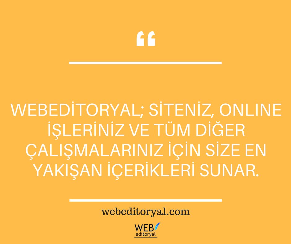 WebEditoryal's tweet photo. Müşterileriniz, okurlarınız, izleyici kitleniz kalite istiyor. Zayıf ve özensiz içerik onları bir daha geri dönmemek üzere kaybetmenize sebep olmasın.

#webeditoryal #content #contentmarketing #social #media #socialmedia #socialmediamarketing #blog #blogger #içerik https://t.co/2sUGaqU7qL