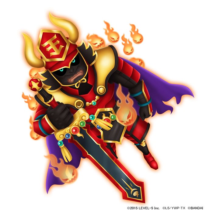 妖怪ウォッチバスターズ 鉄鬼軍 鉄鬼軍12弾スペシャルレア 12弾稼働まであと2日 本日のカードイラスト紹介は 閻魔竜王ミズチ 閻魔羅王テッカク 特殊効果の エンマ祭り についてなどくわしくは T Co Jkd85rgu1x 鉄鬼軍 妖怪ウォッチ