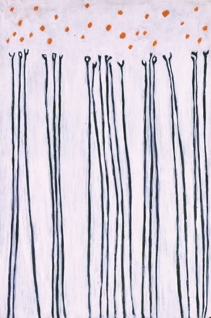 Gene Davis, Black Flowers 1952 #art #twitart #fineart #iloveart #painting