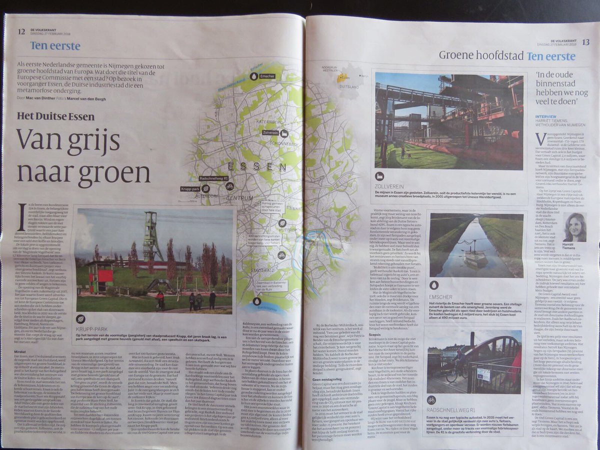 Heb jij het artikel over @greencapital17 en <a href="/Greencapital18/">Nijmegen European Green Capital 2018</a> in de <a href="/volkskrant/">de Volkskrant</a> al gelezen? 

Wat betekent de titel European Green Capital voor een stad? @MacvanDinther legt het uit.