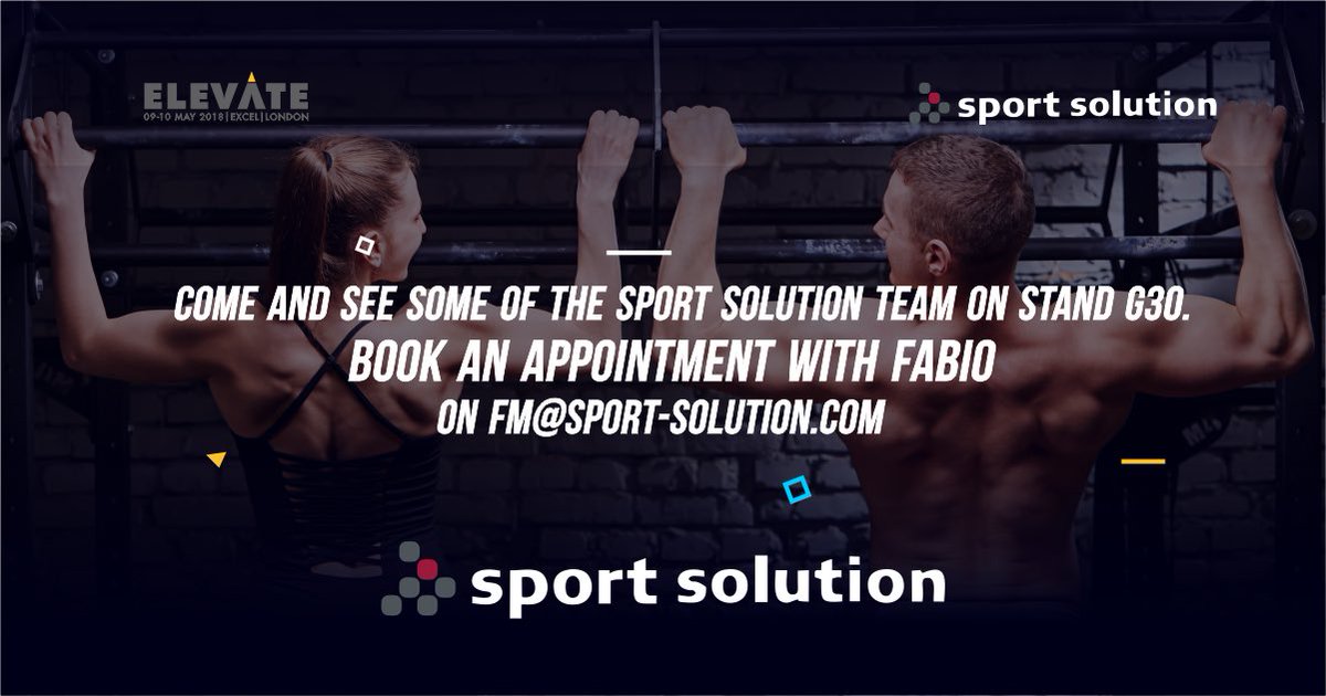 sportsolutionUK's tweet photo. Who’s going to Elevate? See you on stand G30 if you fancy a brew and a chat! #gym #pilates #fitness#yoga#personaltrainer#crossfit #Elevate https://t.co/i5Q29GiyMv