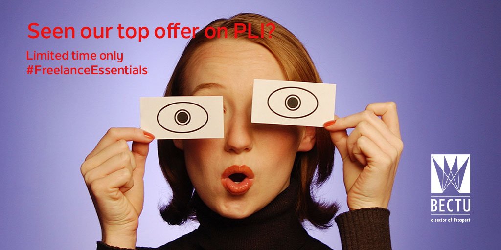bectu's tweet image. New freelance members who join now get FREE public liability insurance until 30 April 2018, saving £31. Find out more here: bit.ly/1DE9T6O  #FreelanceEssentials #PLI