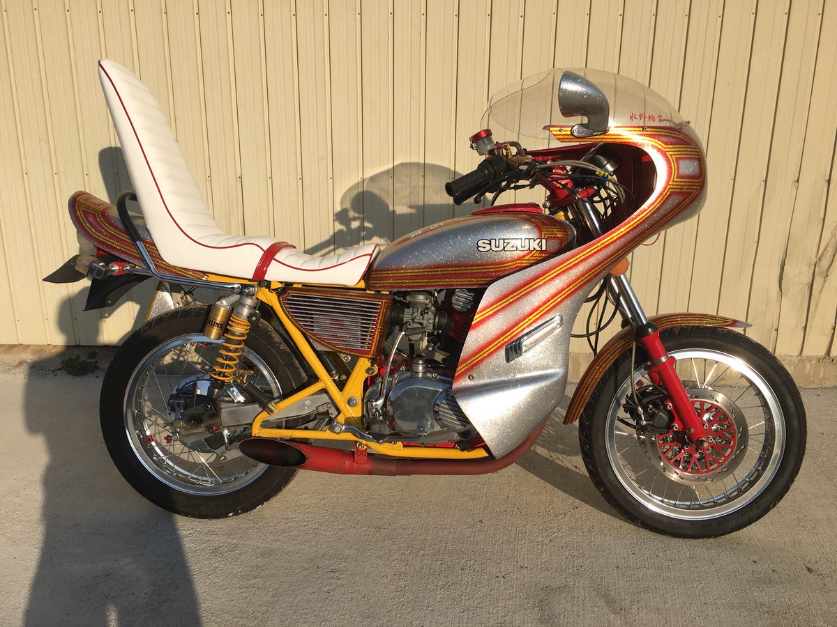 某有名ショップの GS400 Hリム スポークホイール 銀/ シルバー