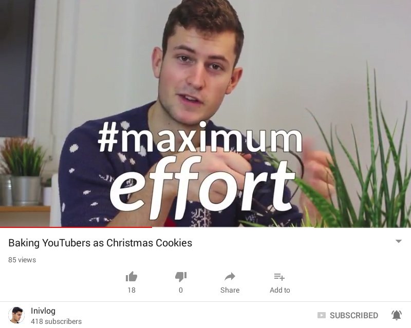 miatiamoo's tweet image. It's not Christmas anymore but I don't care! I'm rewatching this! 
Go check out @IniVLog 's channel. He's awesome all year round! 😊