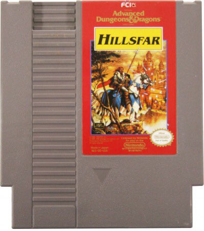 NES_AtoZ's tweet photo. Advanced Dungeons &amp; Dragons Hillsfar #NES cartridge.
#RetroGaming https://t.co/5xpuIRFDjX