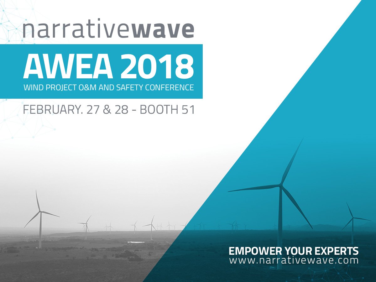 NarrativeW's tweet photo. #SanDiego @NarrativeW is in town for @AWEA Wind Project O&amp;M and Safety Conference 2018! Come see us @ Booth 51 – to learn more! #WindEnergy #WindPower #IoTSoftware #Renewables #WindAWEA https://t.co/ozMKc6JxMr