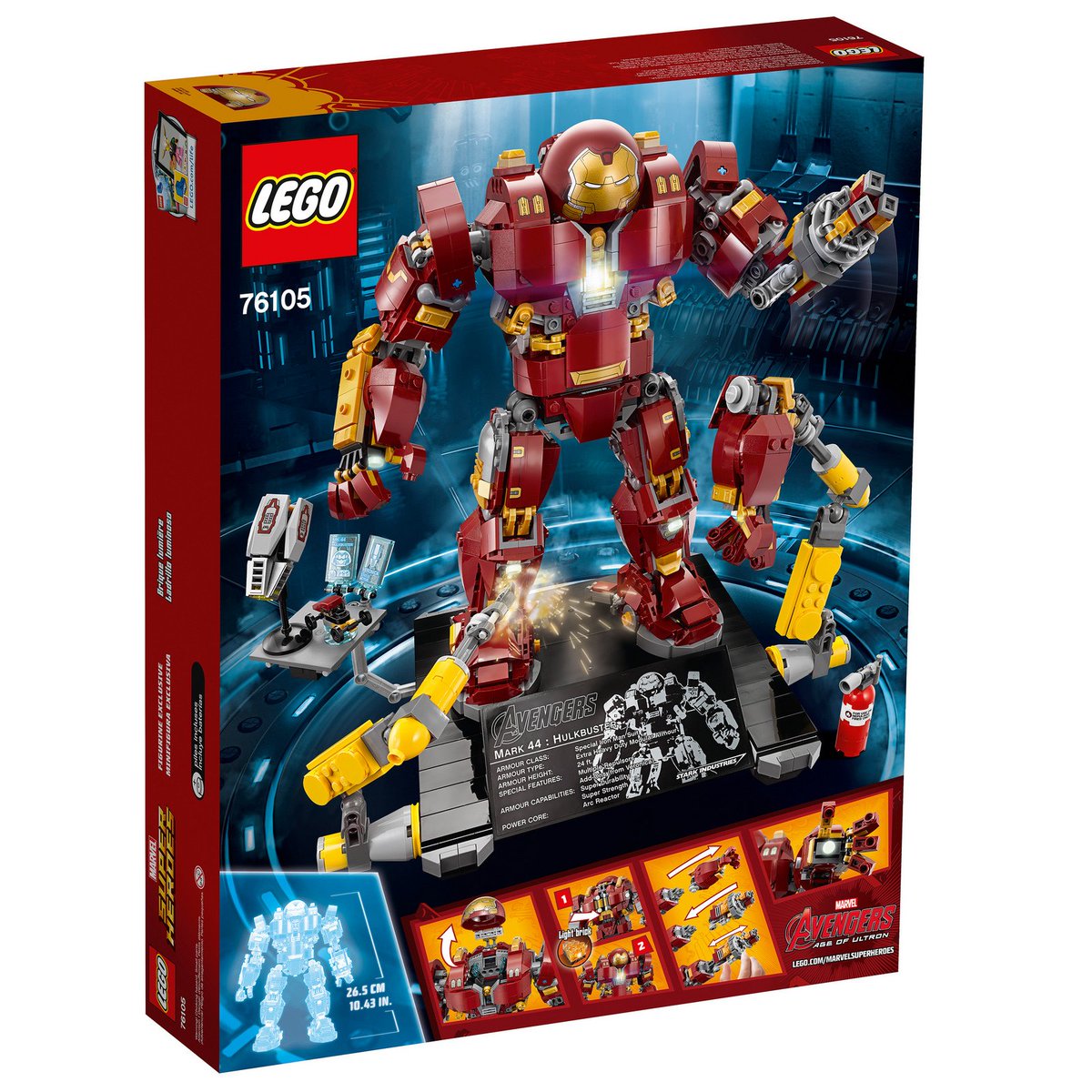 TOY_PEOPLE_NEWS's tweet photo. LEGO 76105 Marvel Super Heroes The Hulkbuster: Ultron Edition
https://t.co/AKcUzfBFDv

#LEGO #LEGO76105TheHulkbuster #Marvel #SuperHeroes #TheHulkbusterUltronEdition #AvengersAgeOfUltron #Avengers #IronMan #Mark44 https://t.co/LFZk6sNeAu