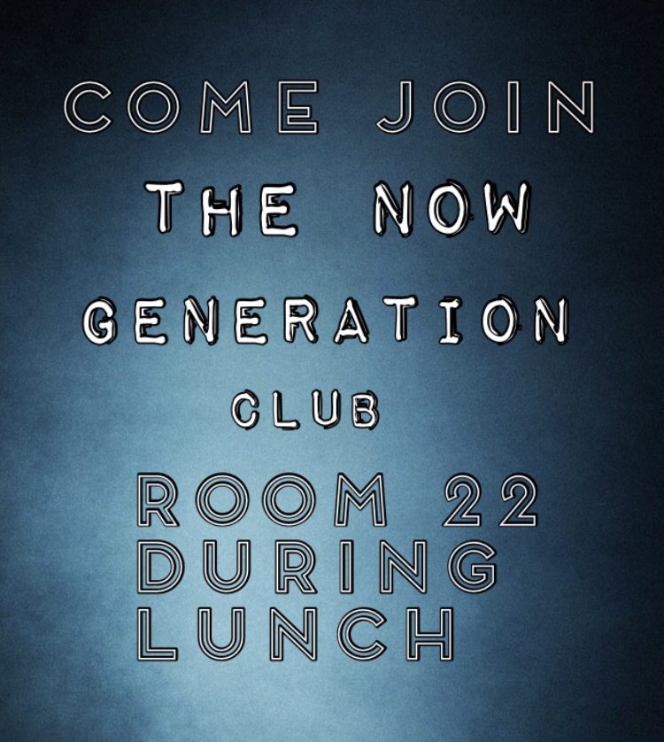 BUHSNowGen's tweet photo. The Now Generation club will be meeting tomorrow in Rm #22 during lunch! There will be a time of Worship, Games, and the Word of God🙏🏻 Hope to see you there! https://t.co/3IbXekZzdu