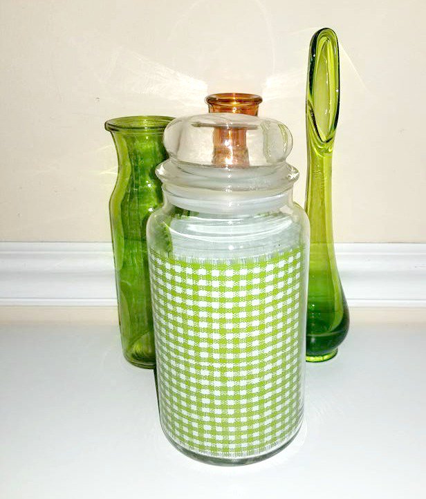 Junk Yard Blonde On Twitter Vintage Green Gingham Canister