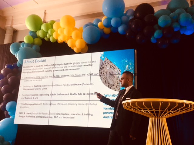 WyndhamCouncil's tweet photo. That’s a wrap on the first day of #WYNnovation. This afternoon’s session of the Summit included talks from #DrHughBradlow, @Deakin, @gusbalbontin & @calbo. There was also interactive displays frm sponsors #DeakinUniversity & #VictoriaPolytechnic + @CSIROnews & #WYNlens https://t.co/wNbYDRDzpf