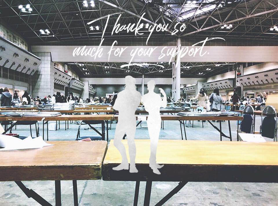 Twinkle Mirage 8 is over and CH.16 [EN-JP edition] was sold out at the event. We can't thank you enough for your warm welcome and your kindly support our CH.16 anthology. 👞♥🍴 We hope you had great time at the event. Thank you! #Gladnis #CH16gladnis