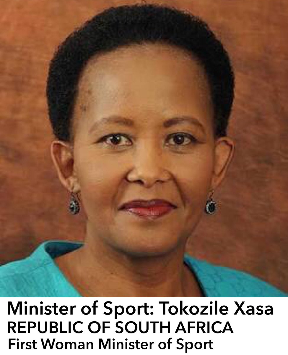 gsport4girls's tweet photo. 👏👏👏 Congratulations 🎊 South Africa has appointed its First woman Minister of Sport - TOKOZILE XASA. 

We wish the new Minister all the best in her new role and celebrate her success as a step torward women empowerment in SA 🇿🇦 #MinsterOfSport https://t.co/V1H9buVEOR