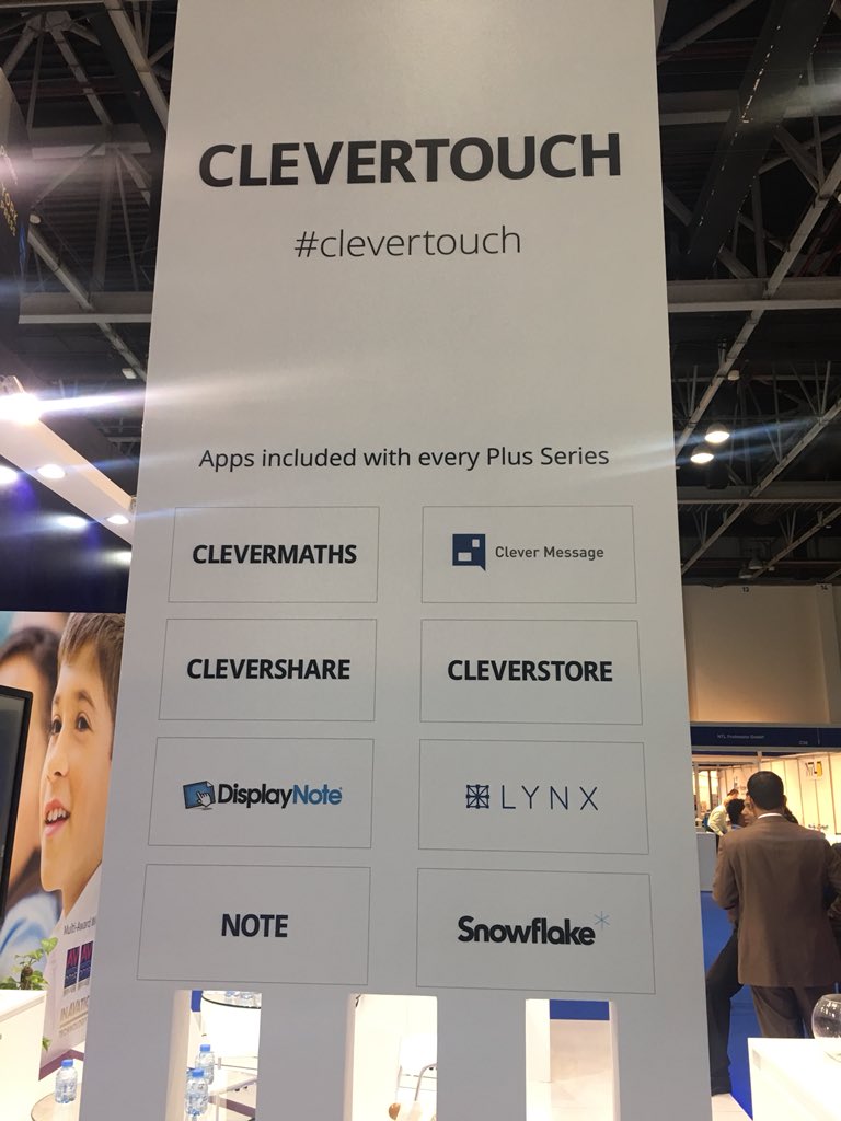 ExportJack's tweet photo. Come see @myClevertouch at #GESS2018 Saeed Hall 2, Stand E22. https://t.co/QKasoKZWe4