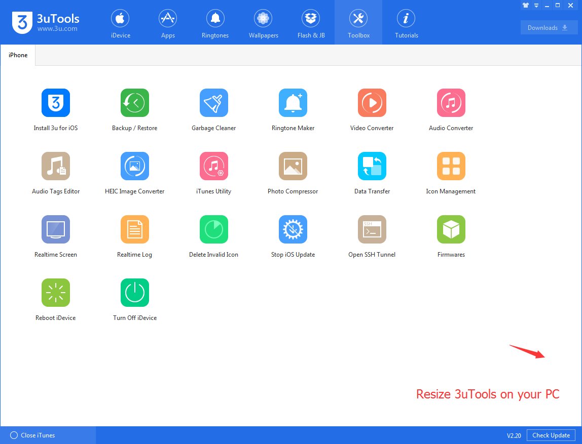 3utools's tweet photo. #3uTools V2.20 is released, you could check update now to experience some new features😀 
More info: https://t.co/Y2ttCLLQMO https://t.co/xnCTy1QKP5