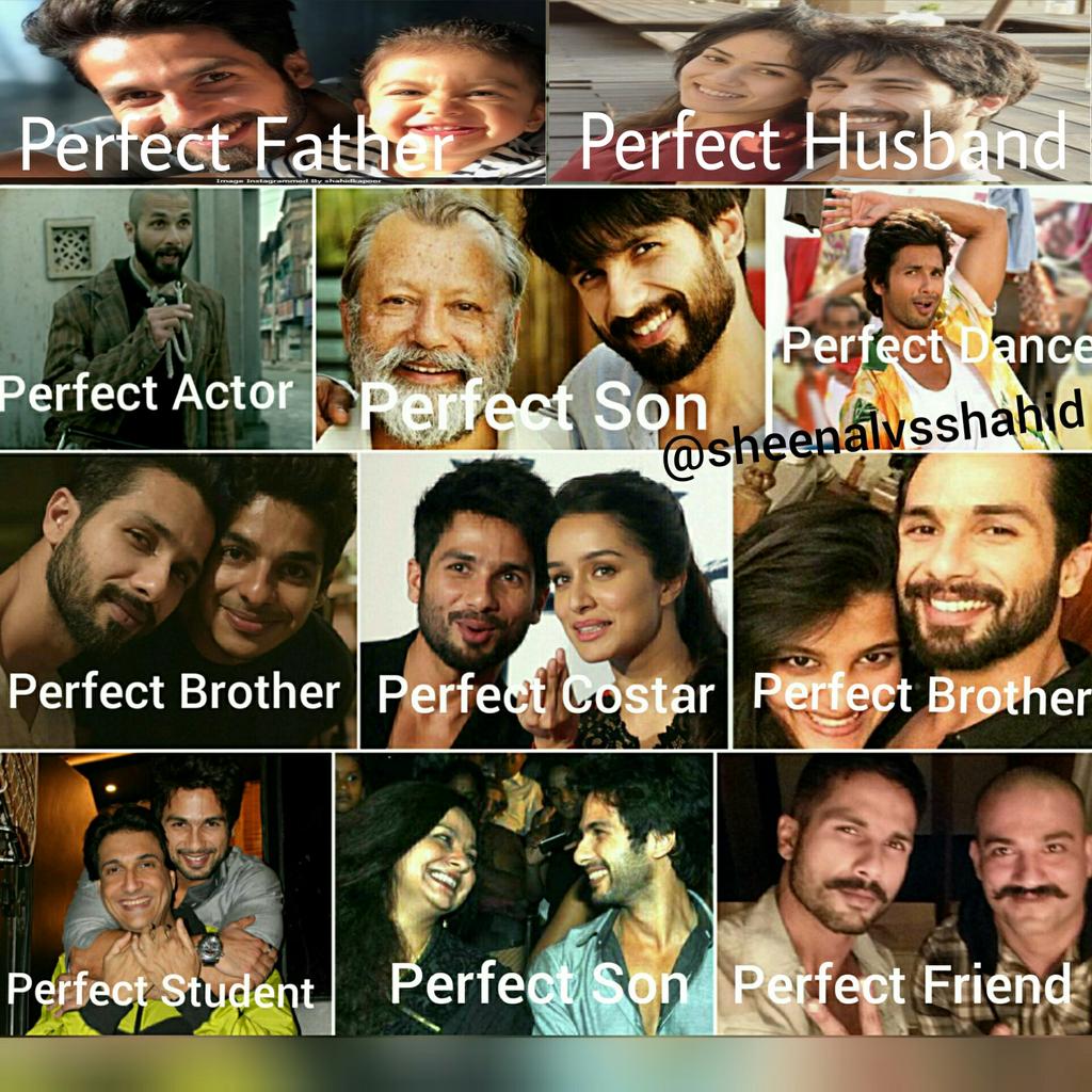 SheenaForShahid's tweet photo. RT if U feel @shahidkapoor is #PerfectFather #PerfectHusband #PerfectActor #PerfectSon #PerfectDancer #PerfectFriend #PerfectCostar #PerfectStudent #PerfectBrother & We #Shanatics are #Perfect FAN . Love You SK @Shahid_Online @shahidkapoorFC @ShahidWebsite @Biajji @cacaspeed https://t.co/gQ0dQlnolQ