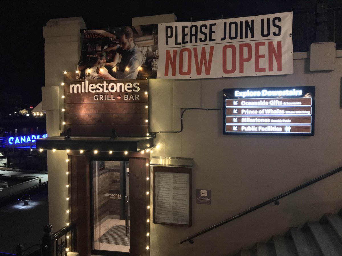 Milestones_Vic's tweet photo. Milestones Inner Harbour: Now Open! #yyj https://t.co/pwAsat3zlo