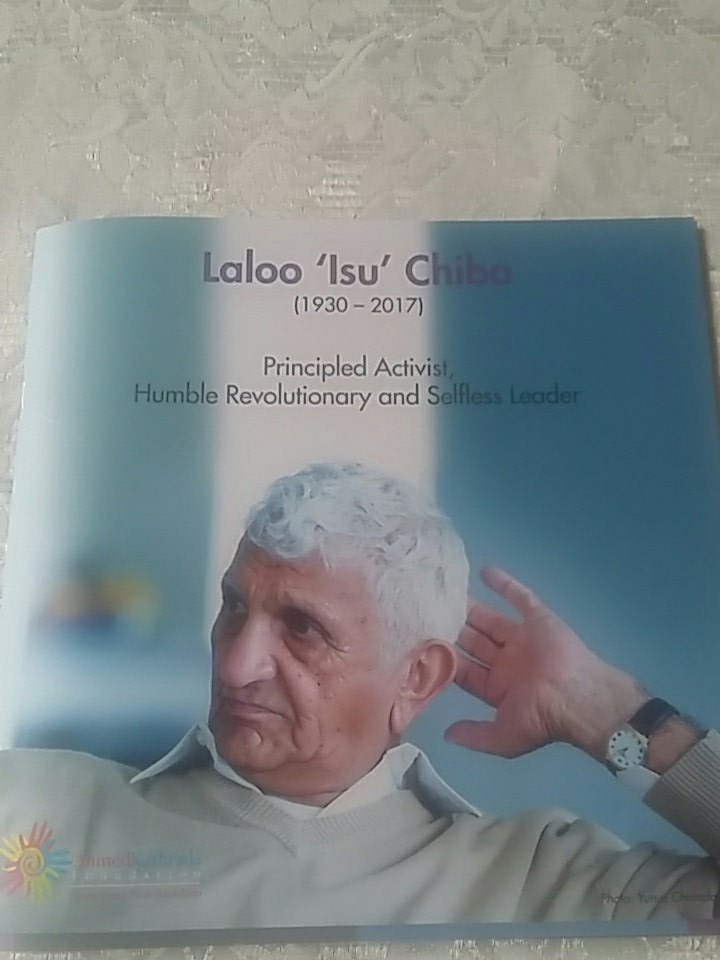 NeeshanB's tweet photo. - @KathradaFound @Derek_Hanekom @ParliamentofRSA @MYANC   parliament to host a special tribute for Laloo Chiba today. He would be smiling that it is being done under a Ramaphosa presidency. https://t.co/zGK9Ys7QOK