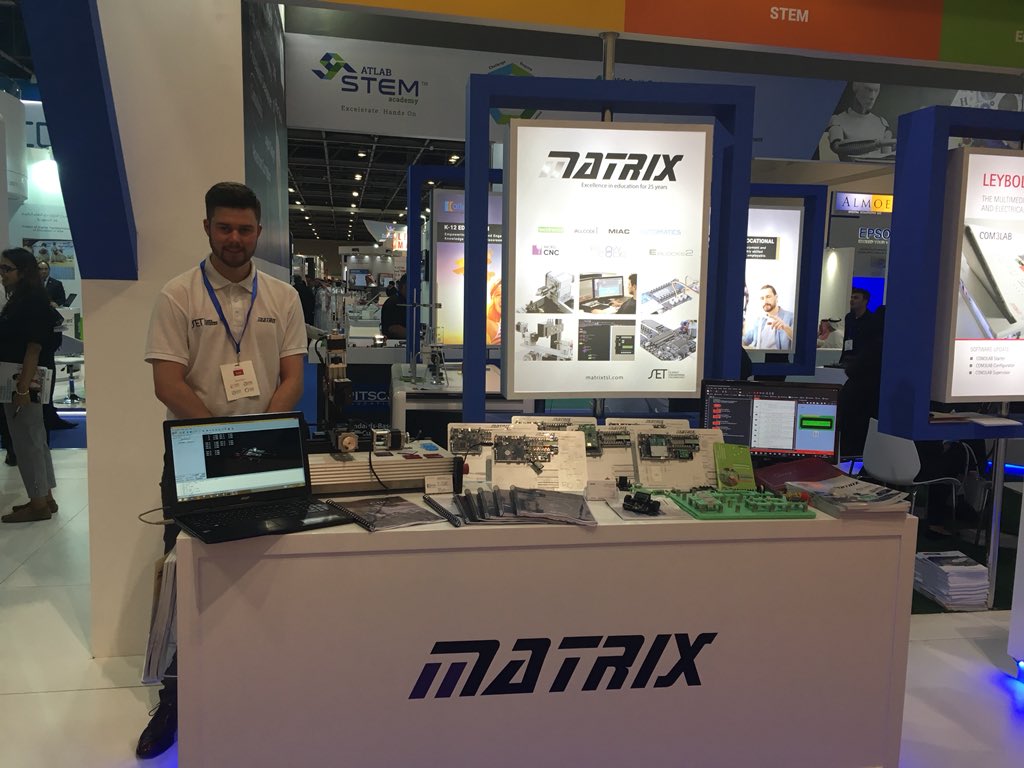 MatrixTSL's tweet photo. #GESS2018 stand B10 find out about #Arduino #RaspberryPi #Flowcode #MicroCNC #Locktronics #AllCode and much more #STEM https://t.co/av47HoGQ2E