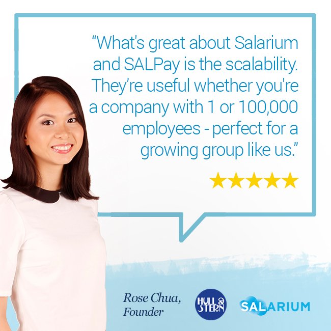 SalariumPayroll's tweet photo. Here’s another testimonial from Rose, founder of HULL &amp; STERN, to prove just how perfect our solutions are for companies of any size.

Sign up for a free demo today! Visit https://t.co/EFCnaHUjiR and start creating your own success story with us.

#testimonialtuesday $SAL https://t.co/DGa3LGm1hq