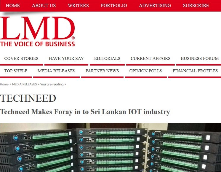 TechneedInt's tweet image. We are on leading BIZ magazine, LMD (Lanka Monthly Digest) 
#Techneed #SriLanka #IoT #NurveIOTGateway #DevOps #Telecommunication #SmartCity #NurveSmartCity #Ecosystem @lmd_lk lmd.lk/techneed/