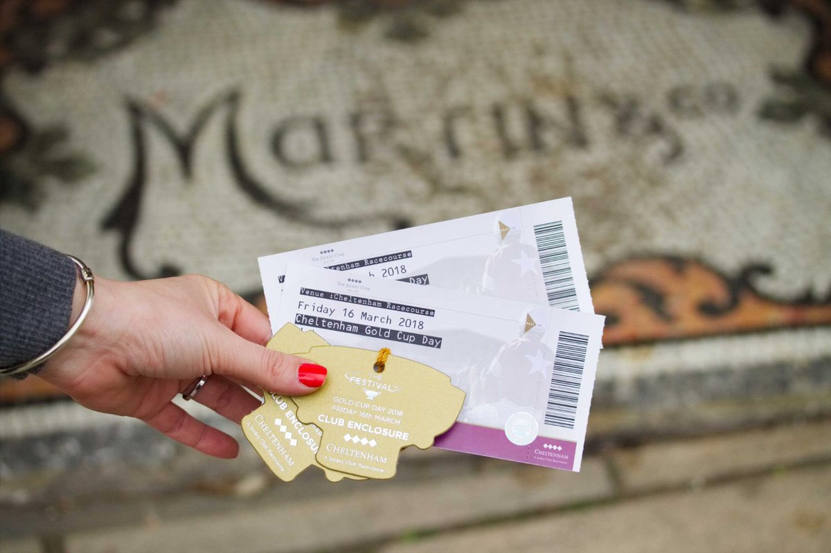 MandCoJewellers's tweet image. Fancy a trip to the races? We’ve got a pair of tickets to #GoldCup Day on Friday 16 March @CheltenhamRaces for one lucky winner. Just follow, like and RT and we’ll enter you in the draw. Good luck everyone. #CheltenhamFestival #CheltenhamRaces
