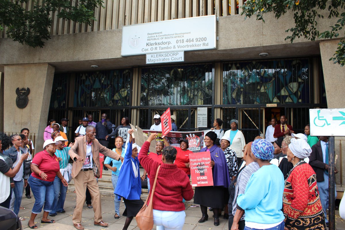 Laura_Van_Raemd's tweet photo. Protests against rape organized by #HeForShe  South Africa @unwomenafrica @MagistratesCourt Klerksdorp. Men are community gatekeepers. @robhizo @SACBCJustice https://t.co/JGUSYtcICU
