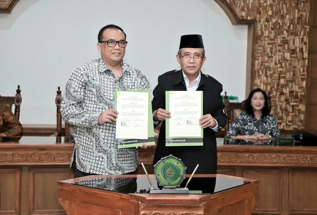 unisnujepara's tweet photo. UNISNU bersama UNISBANK jalin kerjasama, dalam rangka meningkatkan Tri Dharma Perguruan Tinggi. https://t.co/dUpoFweOoA