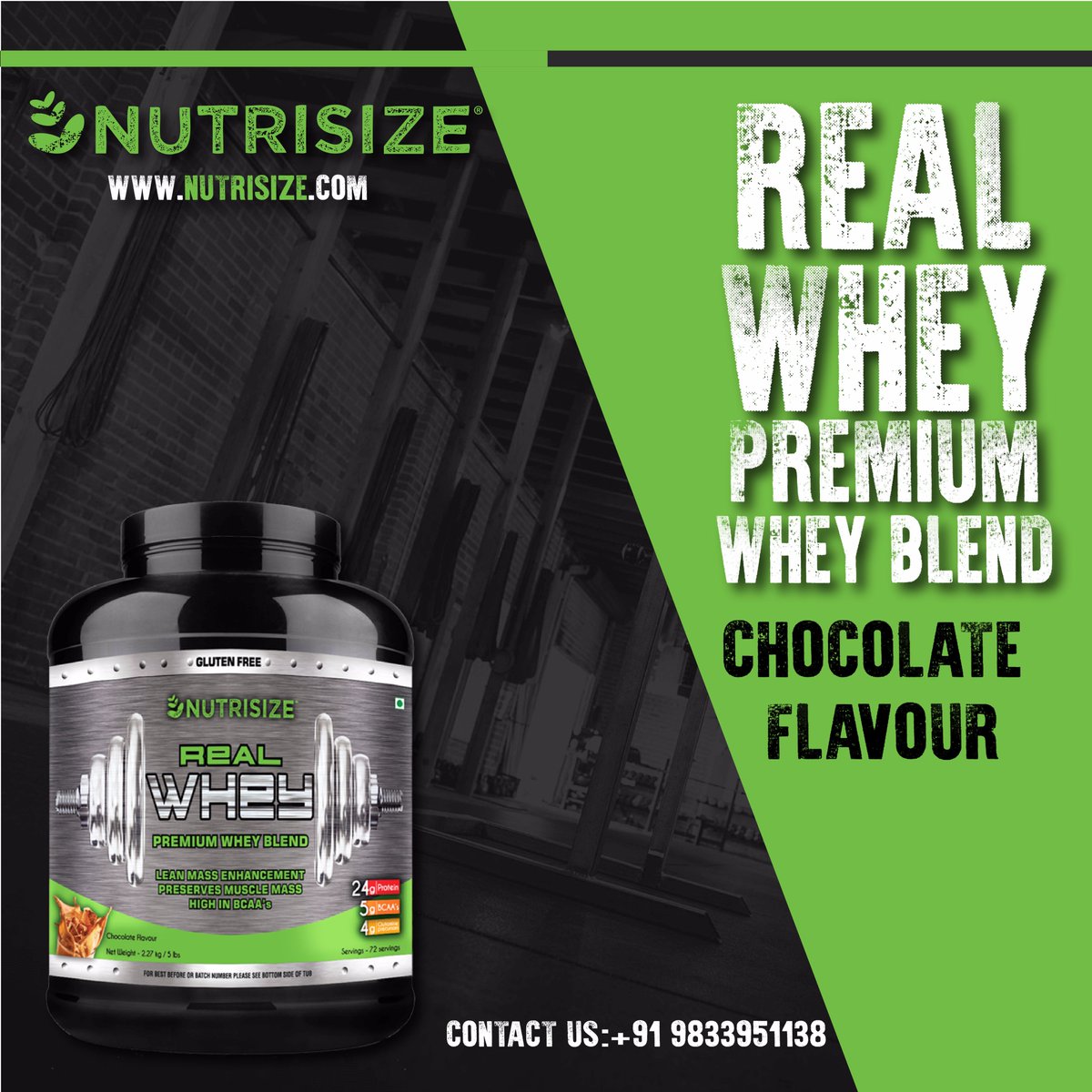 mynutrisize's tweet photo. Get stronger, look fitter, feel better! Nutrisize Real Whey Premium Whey Blend. 
Contact Us: +91 9833951138
https://t.co/MzbmEk1MDZ

#nutrisize #fitfam #gains #protein #lift https://t.co/eaKpIa31sZ