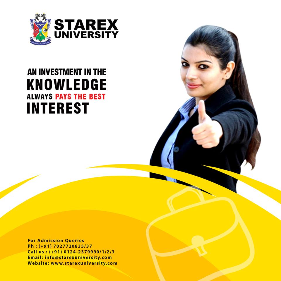 StarexUni's tweet photo. Our vision at Starex University is to transform the students into competent, inspired and responsible professionals.
Apply Now
https://t.co/DeqJIc3dGu
#education #study #learning #career #possibilities #goal #bestfaculty #bestinfrastructure https://t.co/m4bPkgSWwP