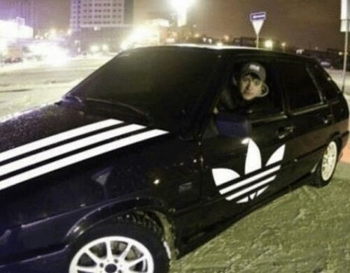 Russian Gopnik on Twitter: fellow gopniks. This is cheeki breeki express #Car with special #adidas It you 420km/h on #Russian motorway. This is a true #gopnik car where