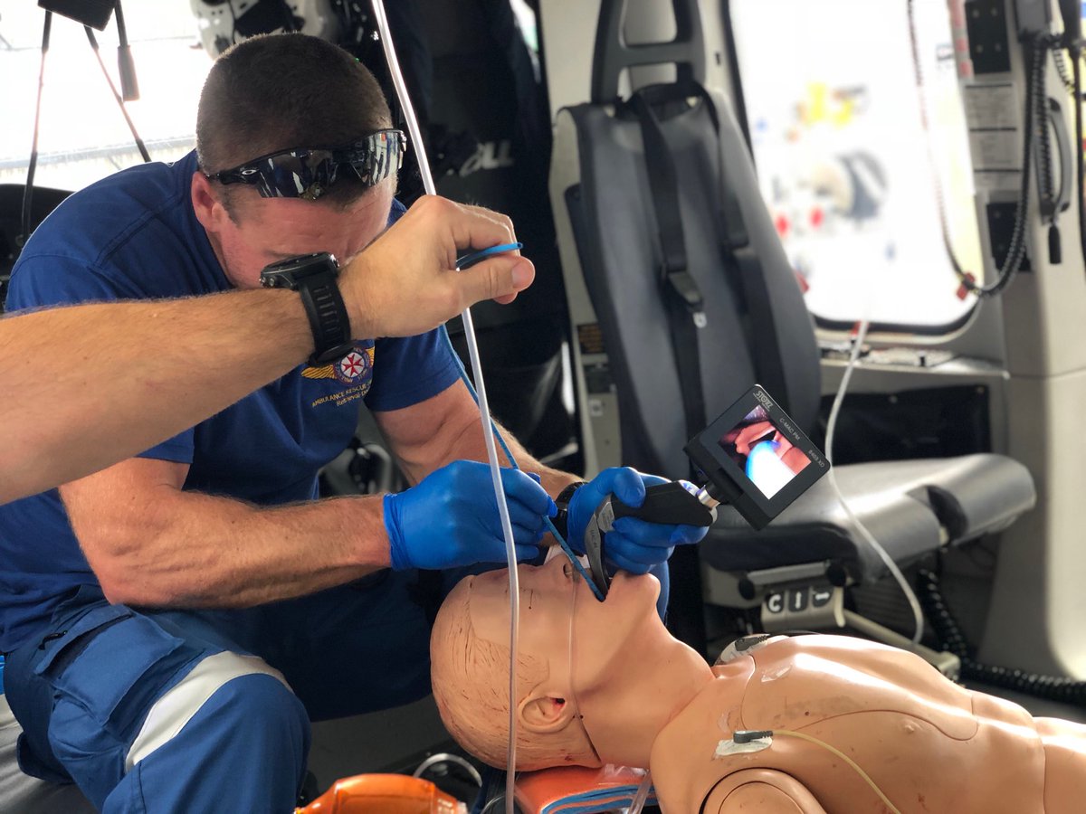 Image result for Intubation in a helicopter