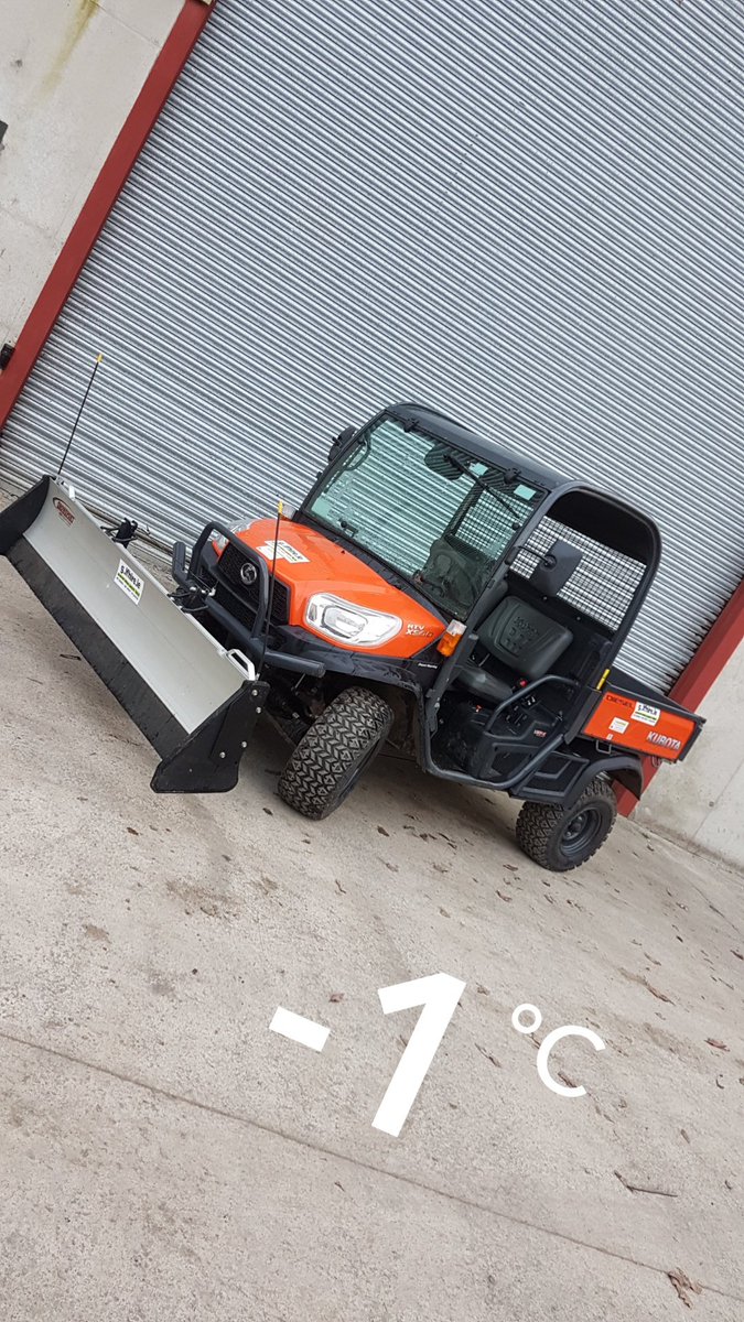 ReeltechToro's tweet photo. Kubota Rtv &amp; Snow plough ready for the  #BeastFromTheEast #ReelTech #GolfHire #HireFleet #HireClub https://t.co/AN3DvvoPWJ