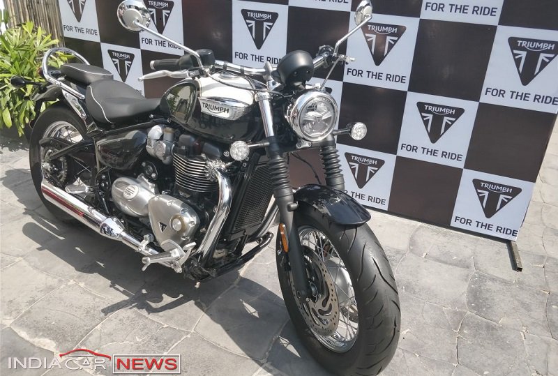 IndiaCarNews's tweet photo. Meet the Stunning Triumph Bonneville #SpeedmasterIndia | Launched at Rs 11.11 Lakh https://t.co/V22Q9GqWYT https://t.co/SNBd1CbEt4