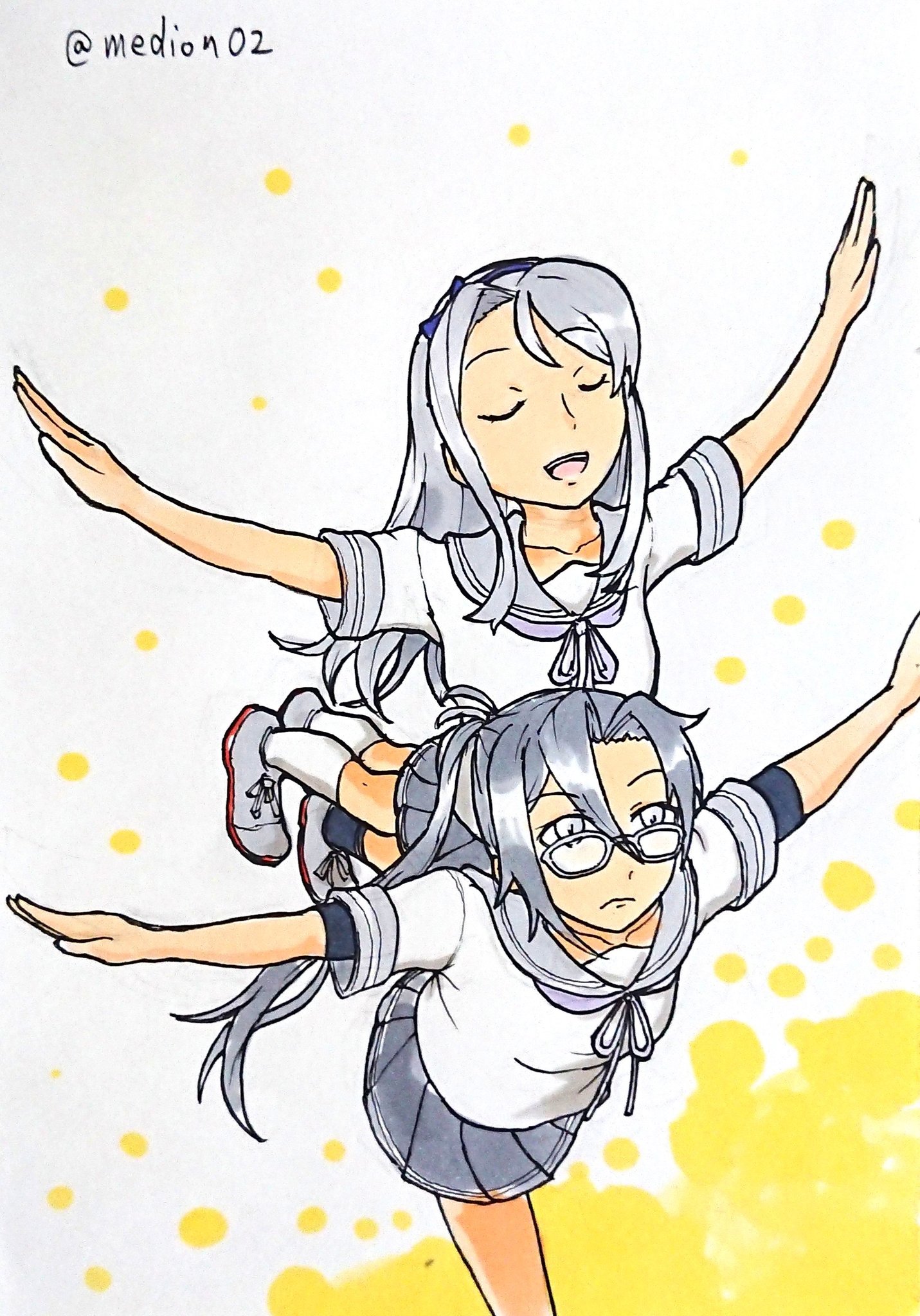めでぃおん 天霧 狭霧 艦これ版深夜の真剣お絵描き60分一本勝負 艦これ版真剣お絵描き60分一本勝負 T Co U6h5subxam Twitter