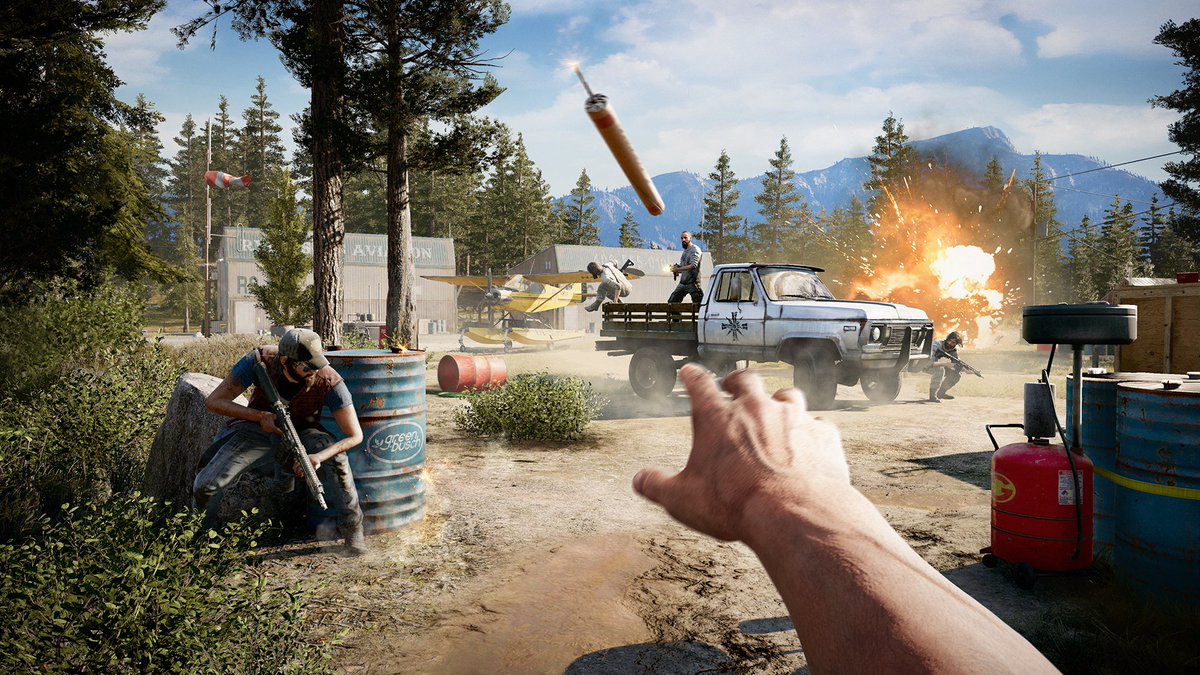 Ubisoft's tweet image. 🗓️ One month to go! Are you ready to save Hope County? #FarCry5