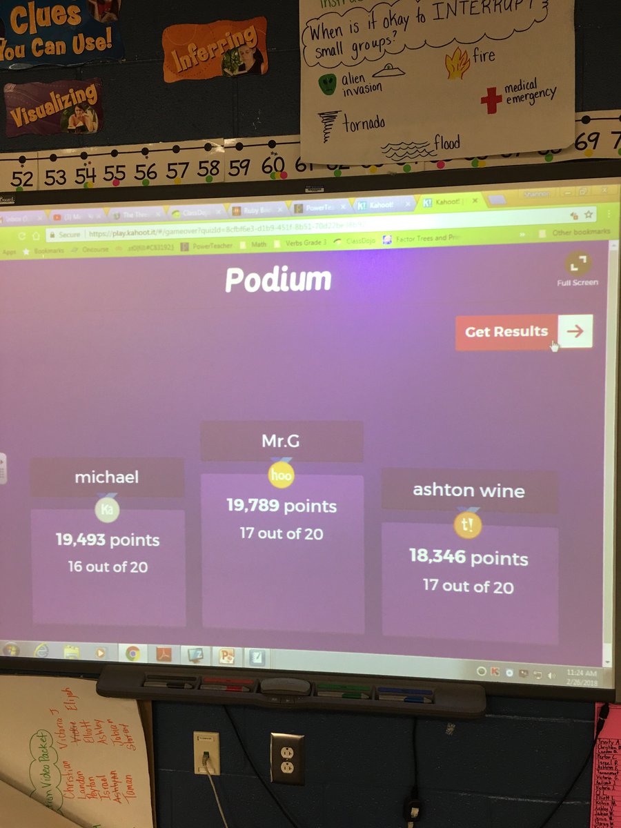 sjeter10's tweet photo. The quickest way to motivate your students to study is to have them challenge your AP to a game of Branches of the Government Kahoot! @SEstarsR2 #weready #rematchcomingsoon https://t.co/RhvolEm7DH