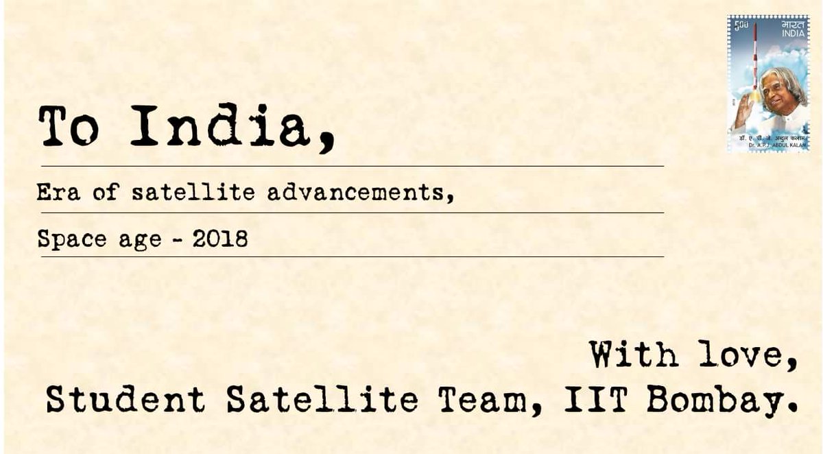 SatlabIITB's tweet photo. This National Science Day, we have a special gift for India. Watch this page tonight for the big announcement. The envelope opens at midnight (IST). #NextBigLaunch https://t.co/qxbHwY3n7V