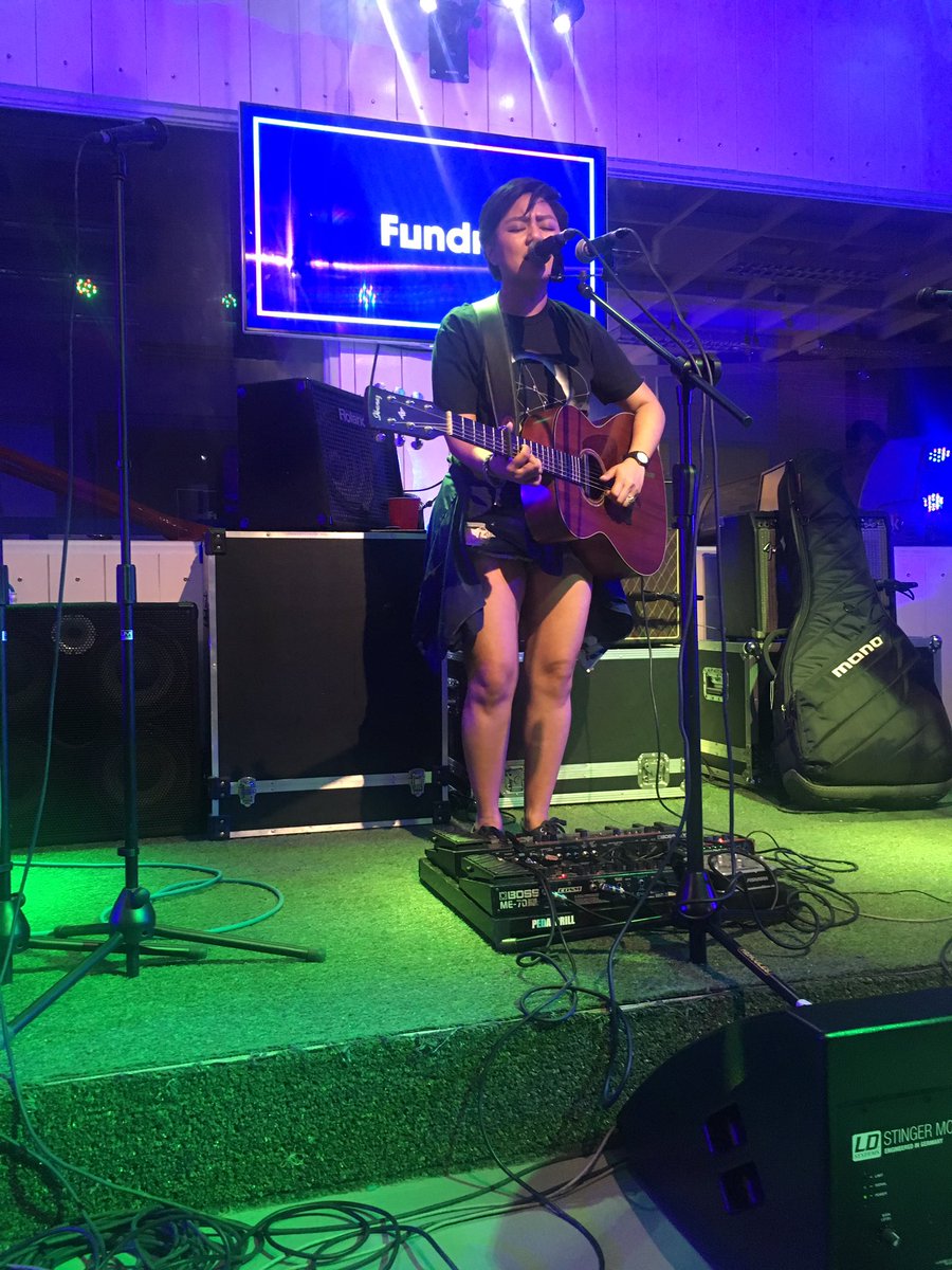 fundr_ph's tweet photo. @zsaris rocking a one man band! 😍👌

#CallalilyParty https://t.co/fBSFZfrcEU