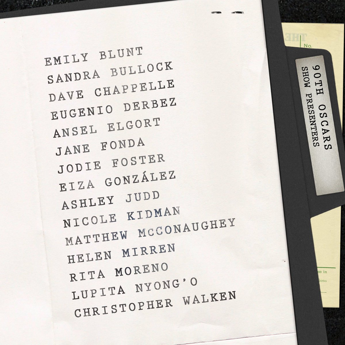 TheAcademy's tweet photo. #Oscars News: More presenters announced!

https://t.co/QeeKRCAfSs https://t.co/sPg1bgCNAR