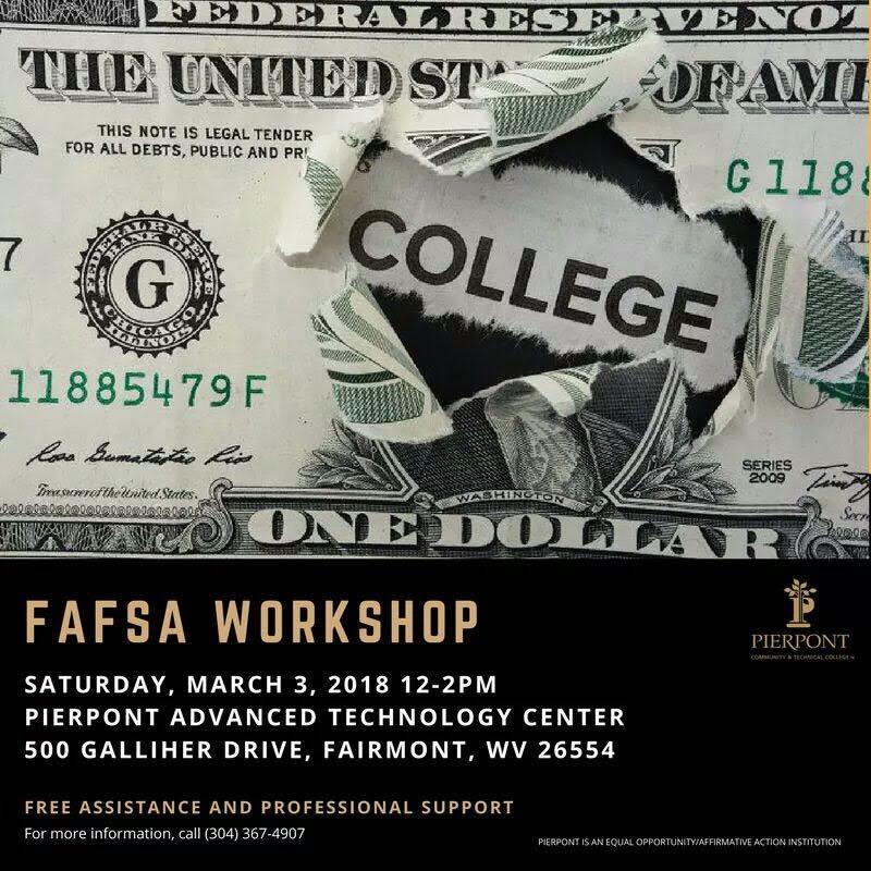 PCTCStudentServ's tweet photo. Join us Saturday for our first of several #FAFSA workshops! https://t.co/IeSDLm6ZnP