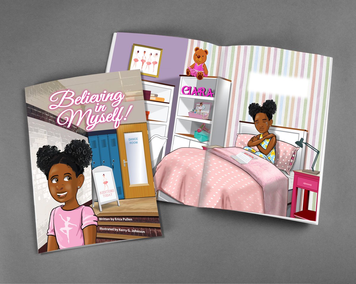 caricaturekerry's tweet image. My latest #kidslit project: Believing In Myself! by Erica Pullen: (a.co/8uoX6f6 via @amazon) An #AfricanAmerican girl refuses to give up her dream of being a ballerina, despite rejections. #blackgirlmagic #BlackGirlsRock #blackartists #diversebooks #vectorillustration
