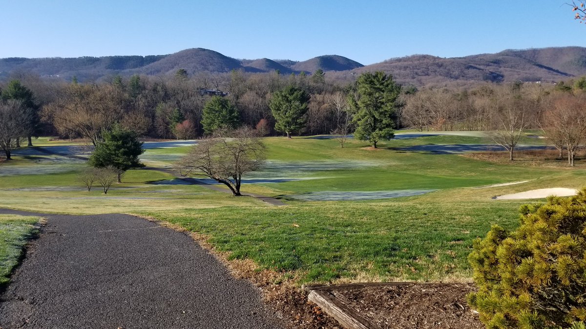 hvccturf's tweet photo. Slowly but surely frost is lifting.  Actually a fairly nice February morning.  Should have golf our the door before to long https://t.co/26QzBFoPkk