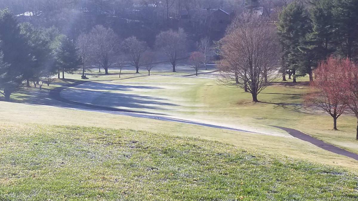 hvccturf's tweet photo. Slowly but surely frost is lifting.  Actually a fairly nice February morning.  Should have golf our the door before to long https://t.co/26QzBFoPkk