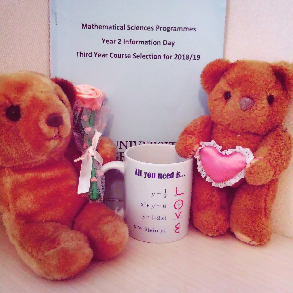 UoG_MathSoc's tweet photo. โค๏ธ๐นValentine's Day might have been and gone, but #AppleandPi love Maths all year round!๐นโค๏ธ
Speaking of which, YEAR 2 STUDENTS need to think about which Maths topics they LOVE, ready to choose their Year 3 courses.
โฅ๏ธSubmit your course choices via the Portal 3-16 Aprโฅ๏ธ https://t.co/k6kz2ZFrVU