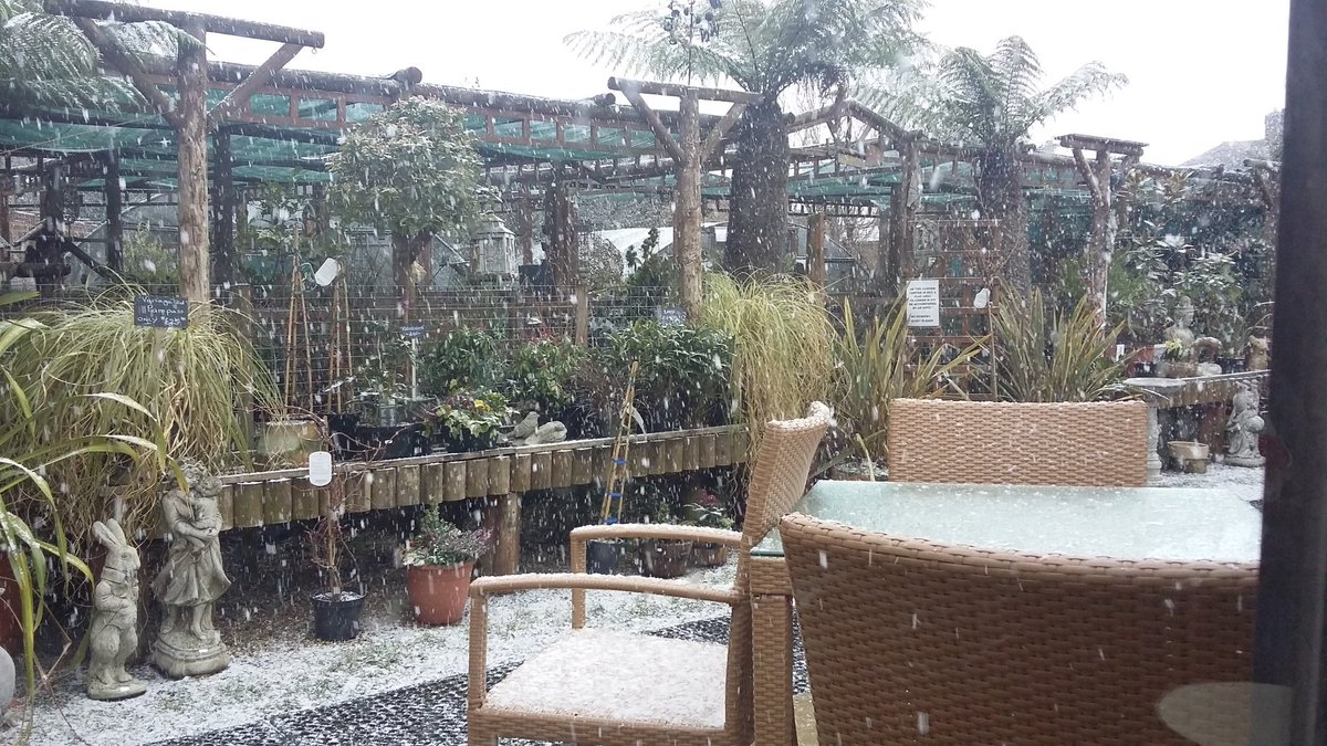 How pretty does the Garden Nursery look in the snow!