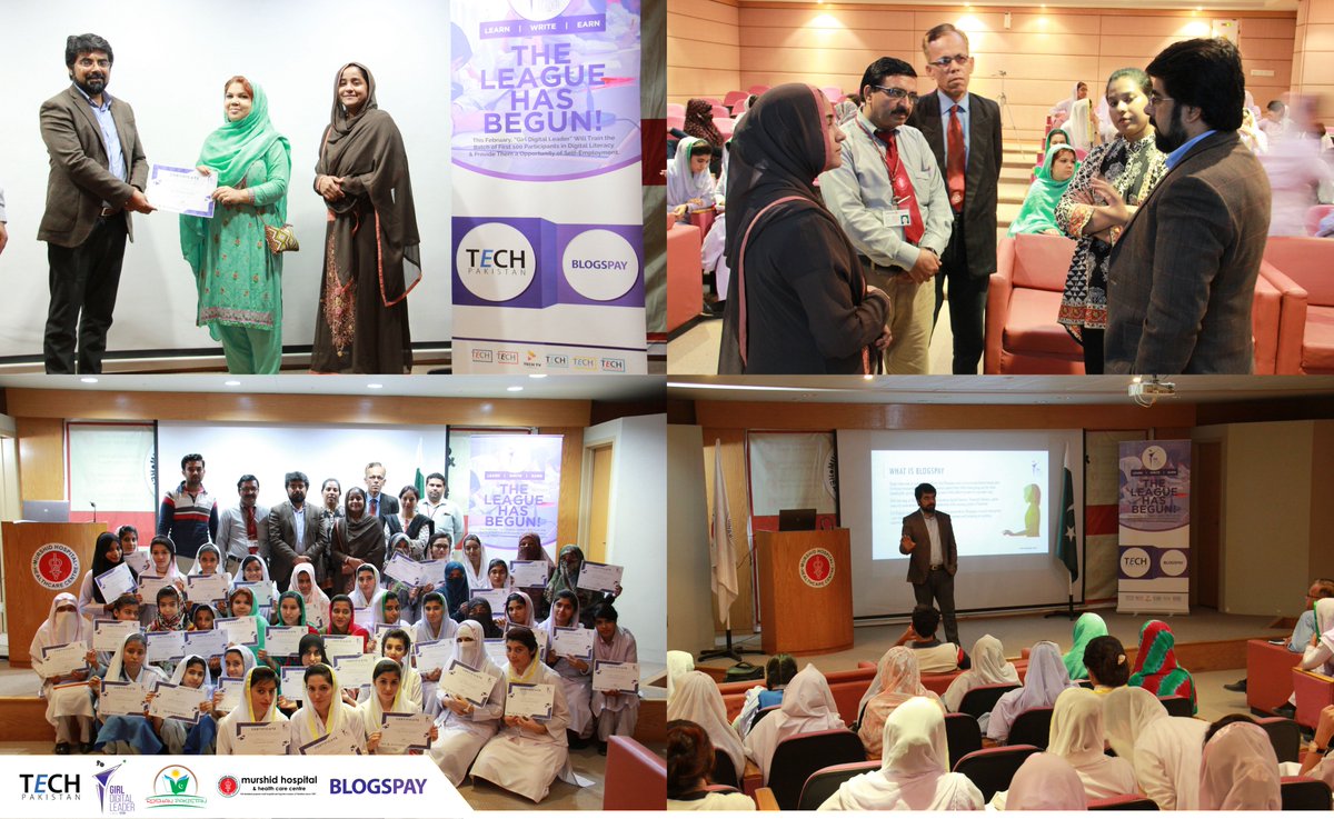 girldigitallead's tweet photo. Saturday 24th Feb 2018, @GDLTECHPK concluded its 02nd digital literacy training series of 2nd cohort of GDL with the graduation training at @murshid_sonam by giving detail brief of #Blogspay & Ms @HumairaBachal & Mr. @kanwalmasroorb awarded certificates to girls. https://t.co/bZPFg1uhvl
