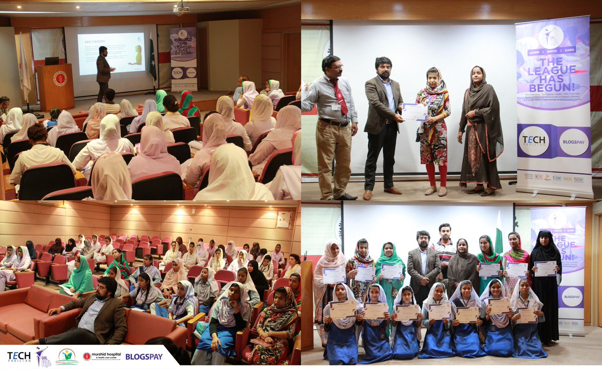 girldigitallead's tweet photo. Saturday 24th Feb 2018, @GDLTECHPK concluded its 02nd digital literacy training series of 2nd cohort of GDL with the graduation training at @murshid_sonam by giving detail brief of #Blogspay & Ms @HumairaBachal & Mr. @kanwalmasroorb awarded certificates to girls. https://t.co/bZPFg1uhvl