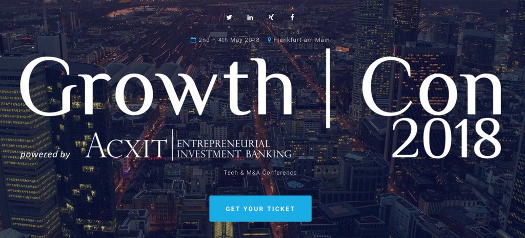 aivy_io's tweet photo. Meet us at the #GrowthCon2018 in #Frankfurt - Awesome speakers, great visitors &amp; perfect organization! Get your ticket! #highlyrecommended #aivy #ai #ki #saas #raas #acxitcapital #conference
> https://t.co/QNcDqrFbO7 https://t.co/LJFjj3zbyu
